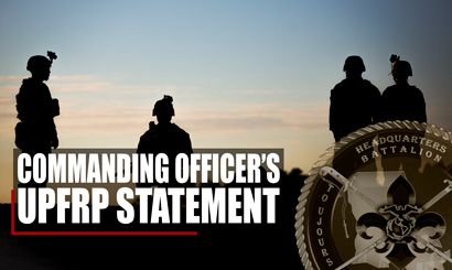 HQBN UPFRP Statement from Commanding Officer